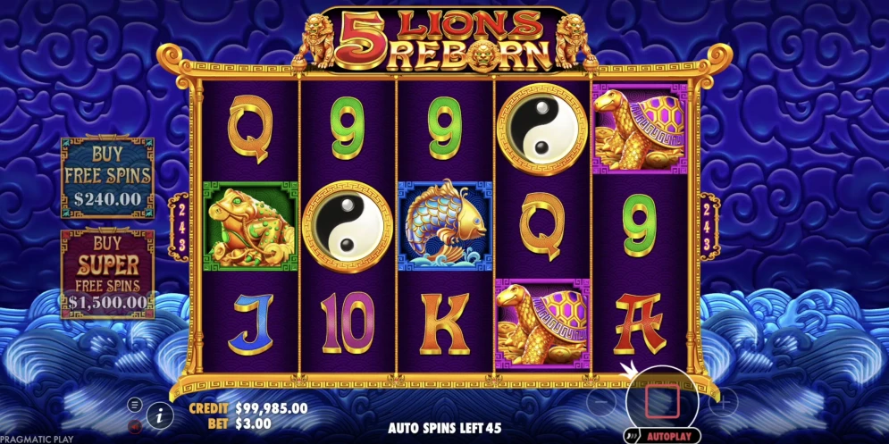 5 Lions Reborn Slot