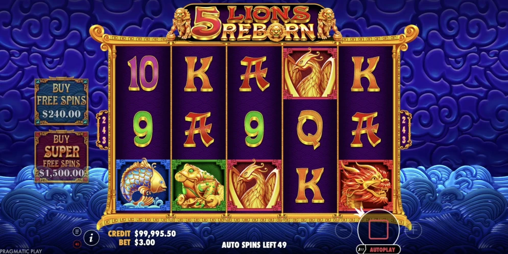 5 Lions Reborn Slot